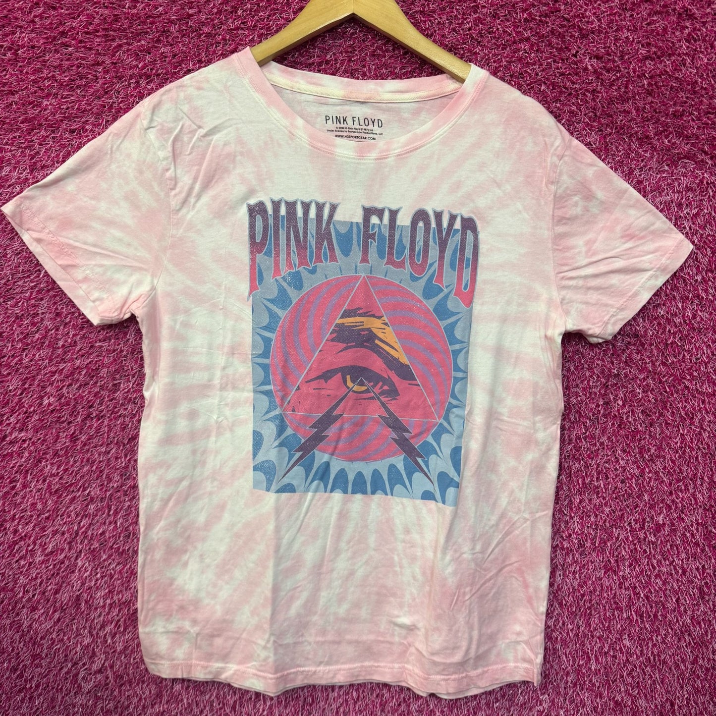 Pink Floyd Dark Side of the Moon Psychedelic Band Tie Dye M