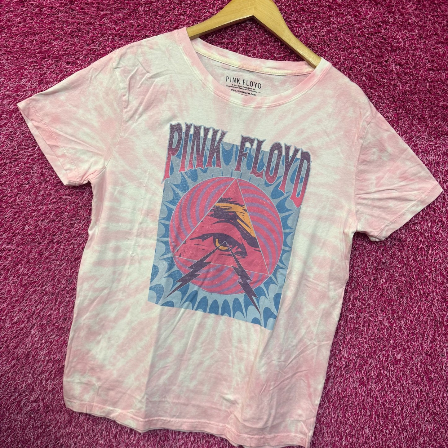 Pink Floyd Dark Side of the Moon Psychedelic Band Tie Dye M