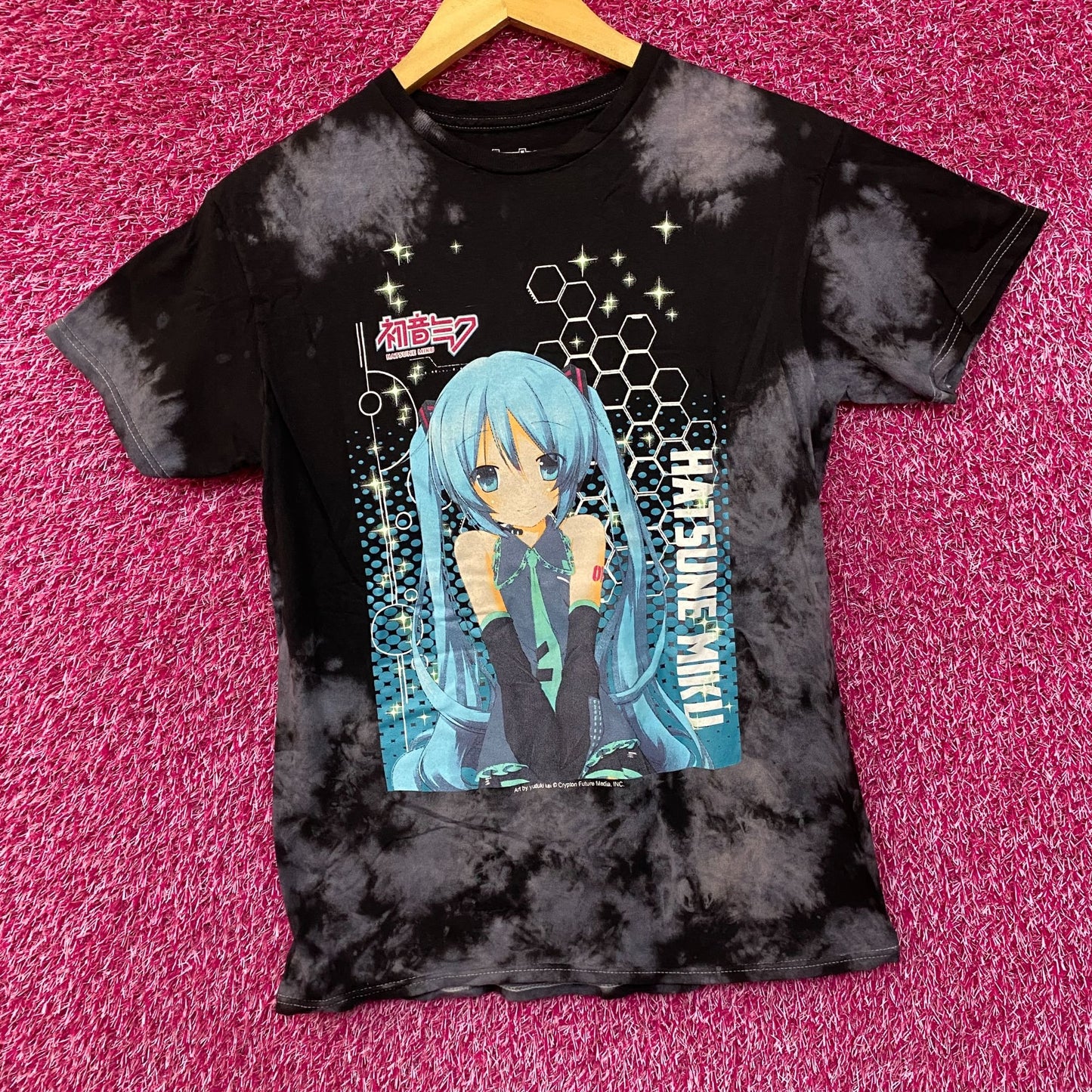 Hatsune Miku The Virtual Idol Chibi Style Anime Bleach Dye Small
