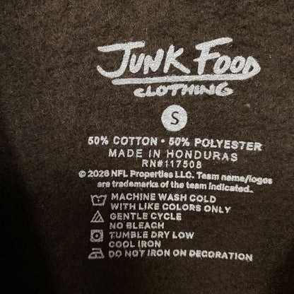 Junk Food Clothing Cleveland Browns Helmet Flea Market Crew Fleece Sweatshirt Small