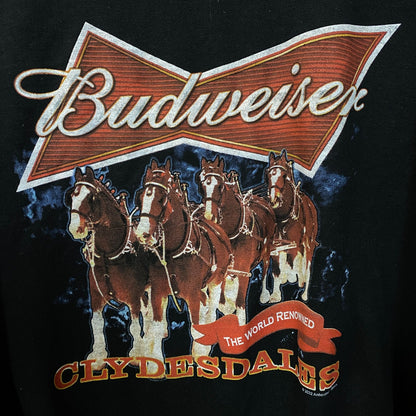 Junk Food Budweiser Clydesdales Beer Crewneck Sweater Medium