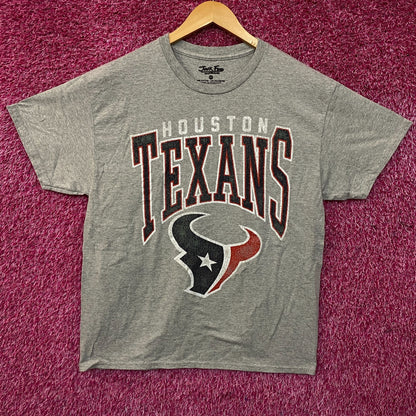 Junk Food Clothing Houston Texans Gray Football Tshirt size Medium
