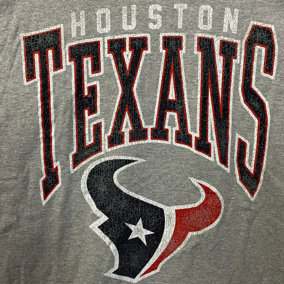 Junk Food Clothing Houston Texans Gray Football Tshirt size Medium