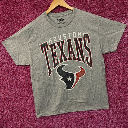 Junk Food Clothing Houston Texans Gray Football Tshirt size Medium