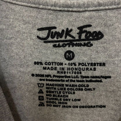 Junk Food Clothing Houston Texans Gray Football Tshirt size Medium
