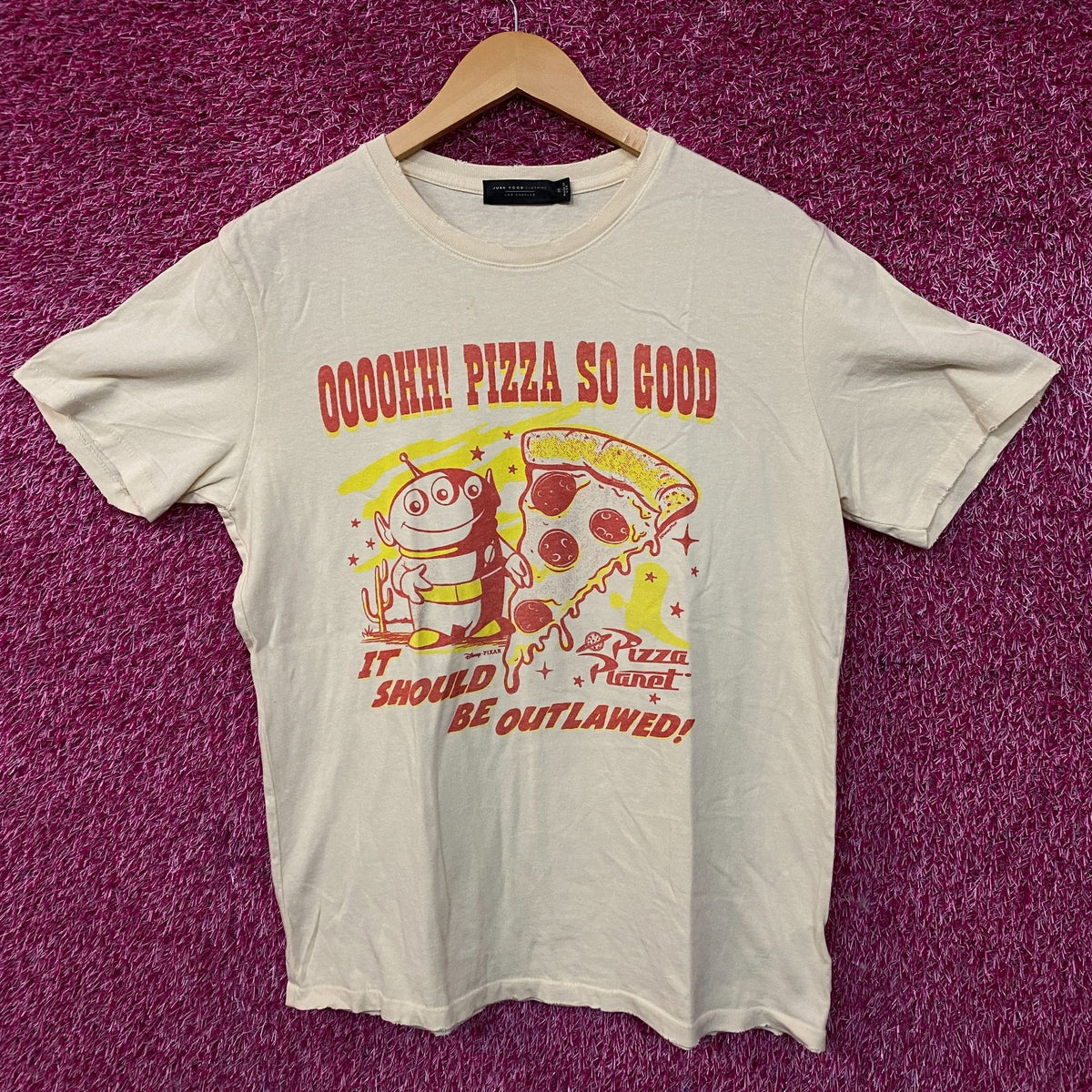 Junk Food Toy Story Pizza Planet Vintage Tee Medium
