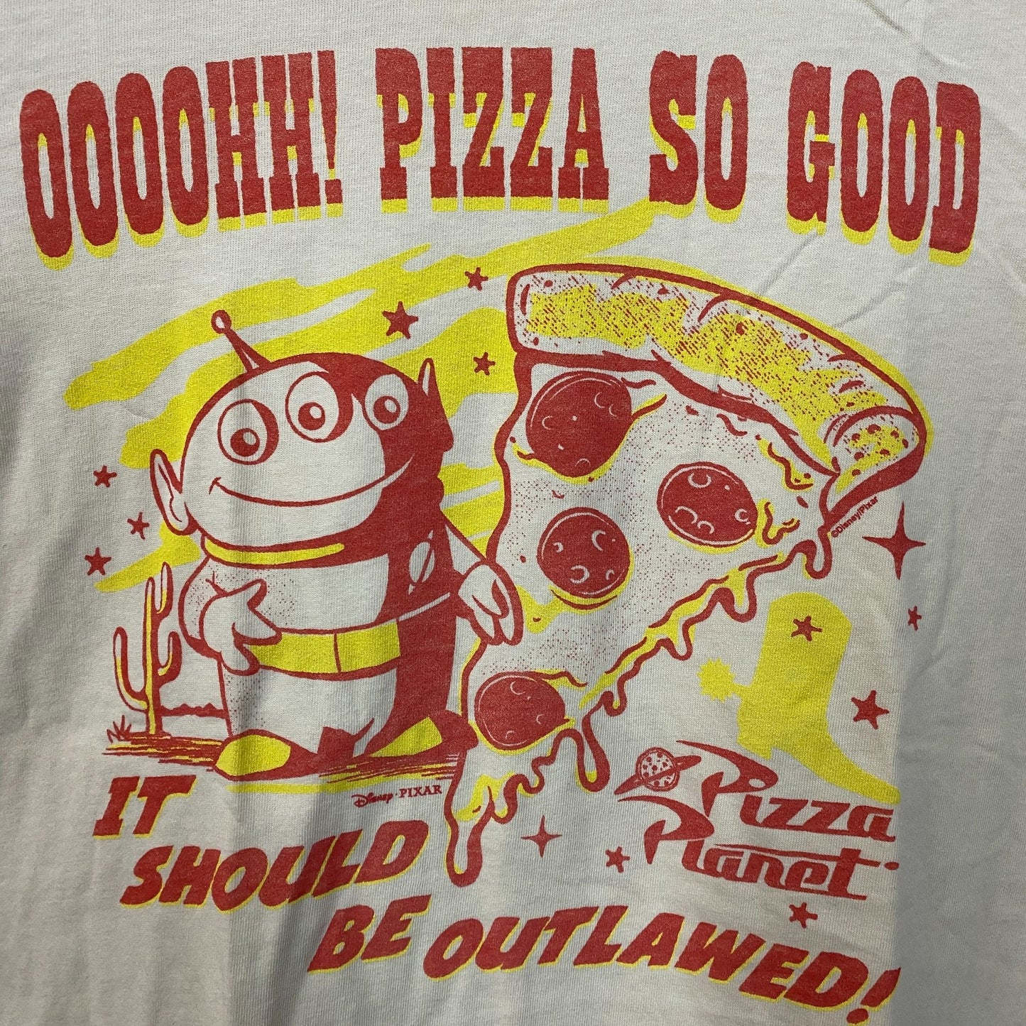 Junk Food Toy Story Pizza Planet Vintage Tee Medium