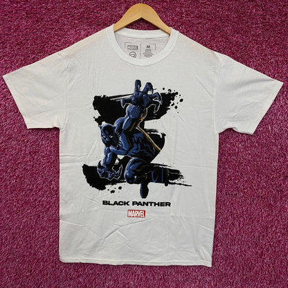 Marvel Comic Black Panther Big Print Graphic T-Shirt Medium