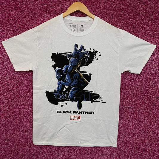 Marvel Comic Black Panther Big Print Graphic T-Shirt Medium