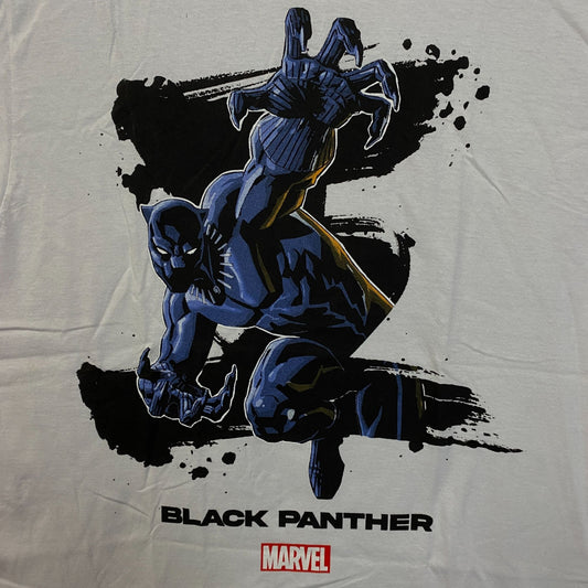 Marvel Comic Black Panther Big Print Graphic T-Shirt Medium