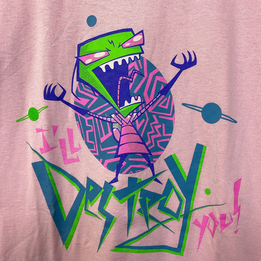 Nickelodeon Invader Zim I'll Destroy You T-Shirt Size Extra Large