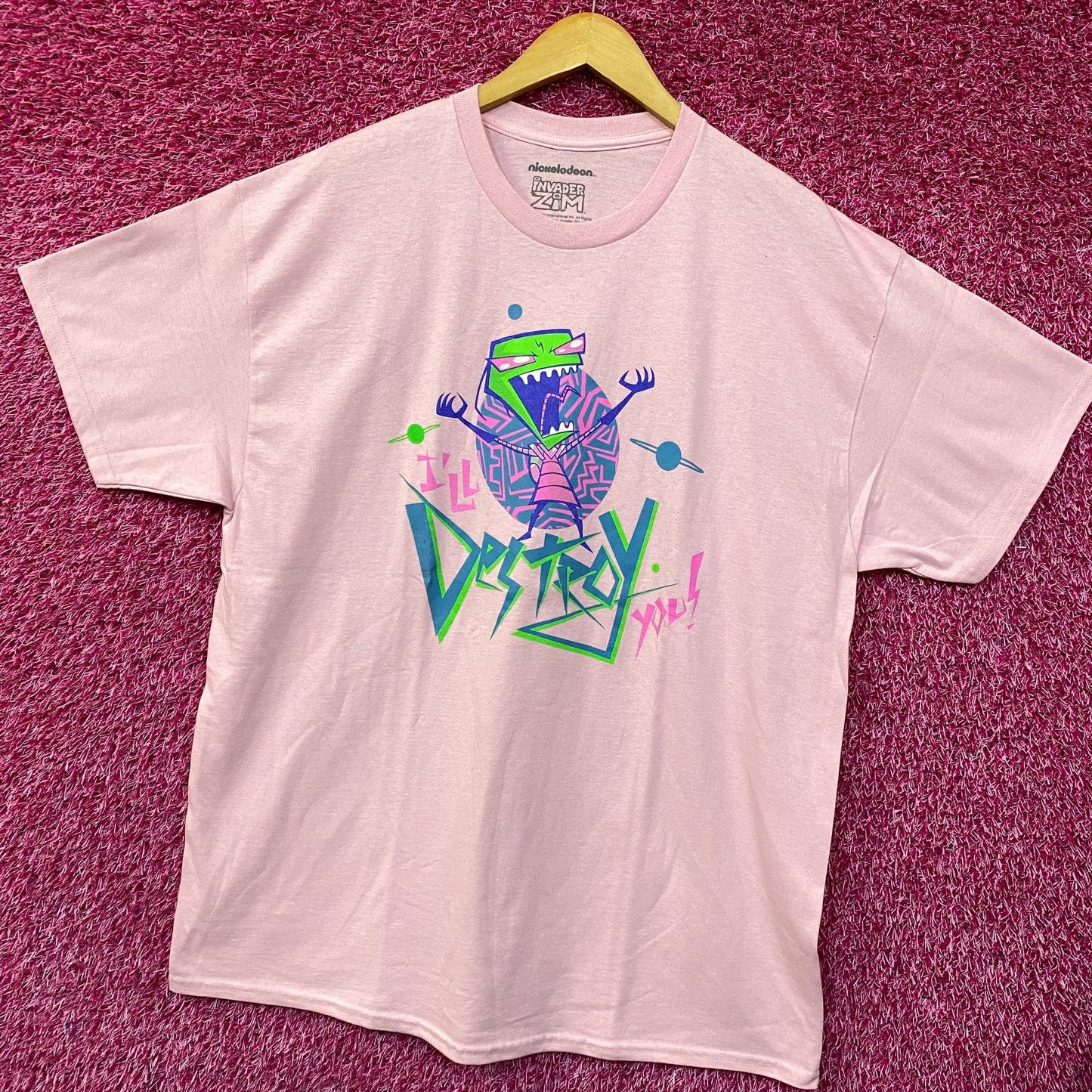 Nickelodeon Invader Zim I'll Destroy You T-Shirt Size Extra Large