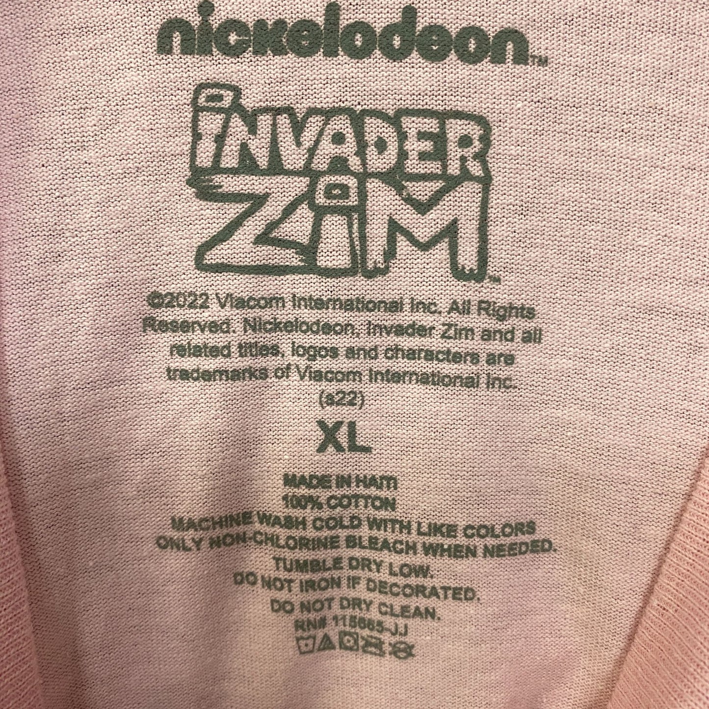 Nickelodeon Invader Zim I'll Destroy You T-Shirt Size Extra Large