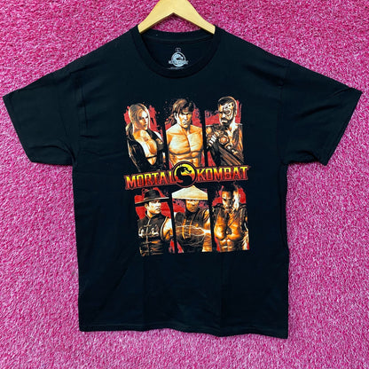 Mortal Combat Character Grid Design Video Game T-Shirt Large