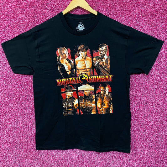 Mortal Combat Character Grid Design Video Game T-Shirt Large