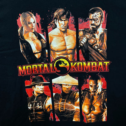 Mortal Combat Character Grid Design Video Game T-Shirt Large