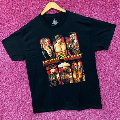 Mortal Combat Character Grid Design Video Game T-Shirt Large