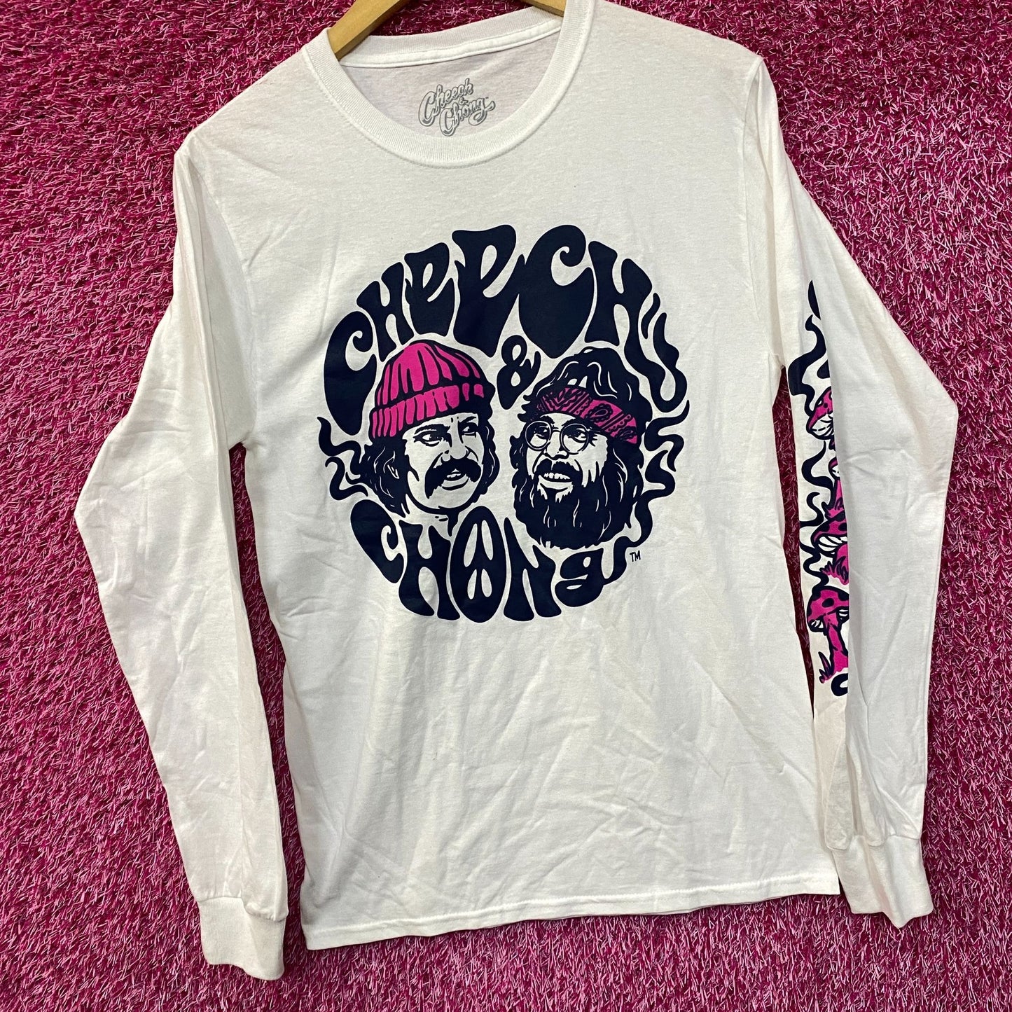 Cheech & Chong Abstract Duo Graphic T-Shirt Small