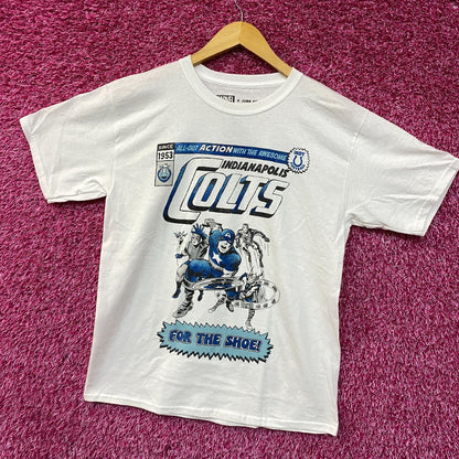 Junk Food X Marvel The Avengers Indianapolis Colts For the Shoe T-Shirt XS
