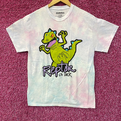 Nickelodeon Rugrats Reptar Is Back Graphic Tie-Dye T-Shirt Small