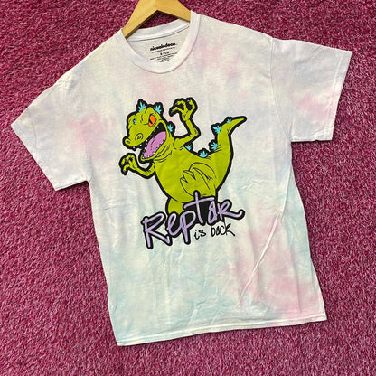 Nickelodeon Rugrats Reptar Is Back Graphic Tie-Dye T-Shirt Small