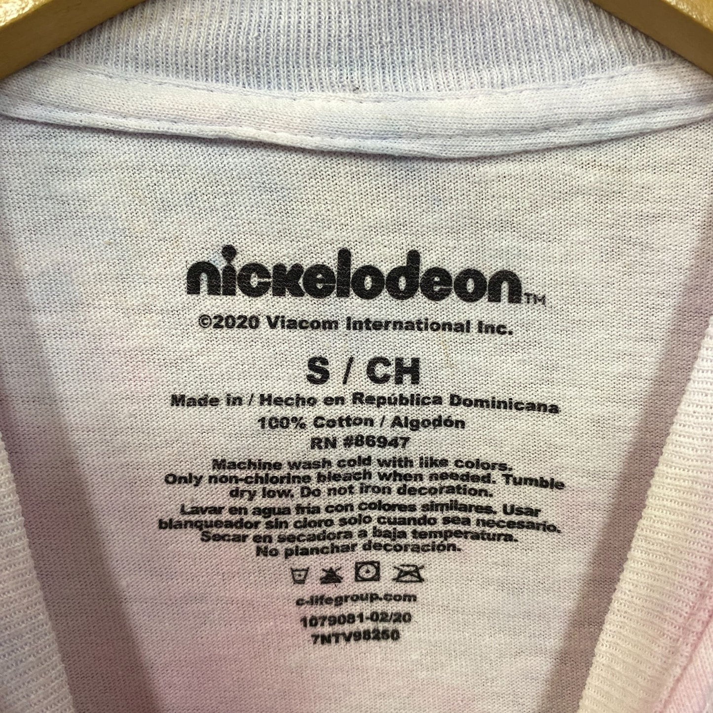 Nickelodeon Rugrats Reptar Is Back Graphic Tie-Dye T-Shirt Small