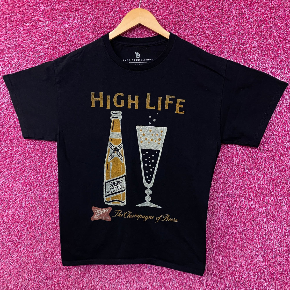 Junk Food Clothing Miller High Life Graphic T-Shirt Medium
