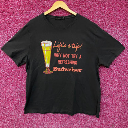 Junk Food Budweiser Life's a Trip Vintage Style Graphic T-Shirt XL