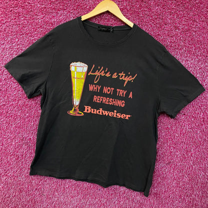 Junk Food Budweiser Life's a Trip Vintage Style Graphic T-Shirt XL