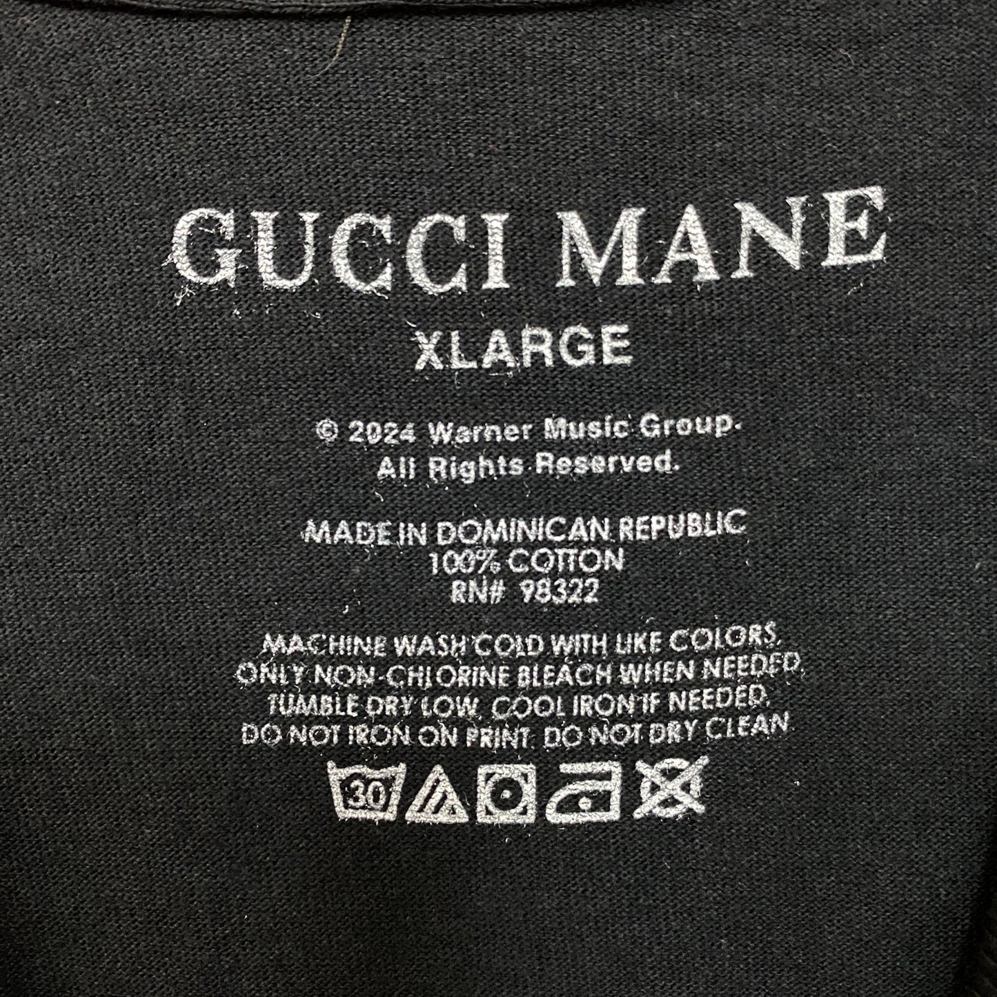 Gucci Mane Graphic Design T-Shirt XL