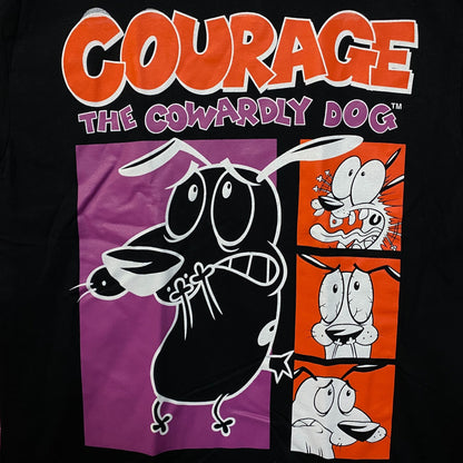 Courage The Cowardly Dog Grid Design Retro Style Classic Cartoon T-Shirt Medium