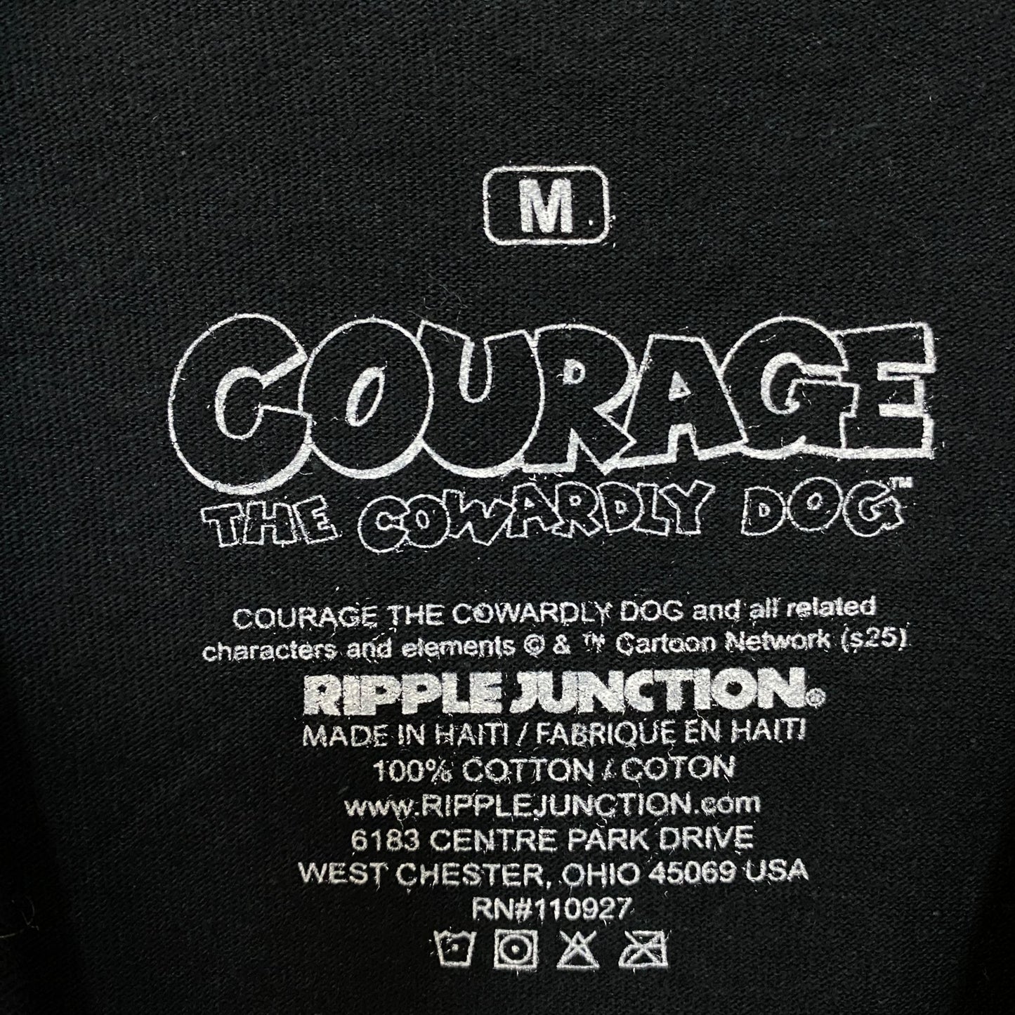 Courage The Cowardly Dog Grid Design Retro Style Classic Cartoon T-Shirt Medium