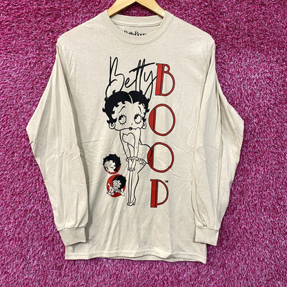 Betty Boop Retro Cartoon Long Sleeve T-Shirt Extra Small
