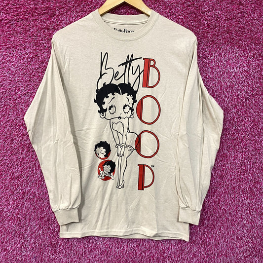 Betty Boop Retro Cartoon Long Sleeve T-Shirt Extra Small