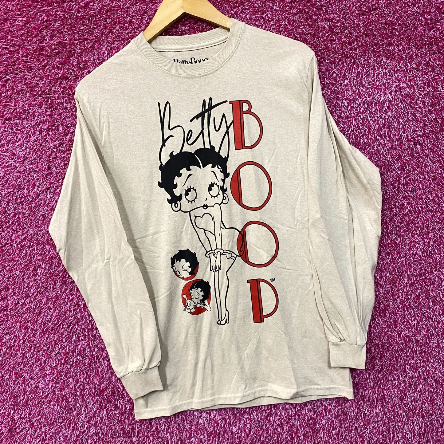Betty Boop Retro Cartoon Long Sleeve T-Shirt Extra Small