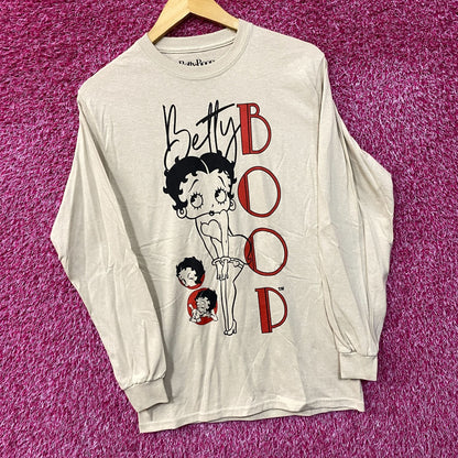 Betty Boop Retro Cartoon Long Sleeve T-Shirt Extra Small