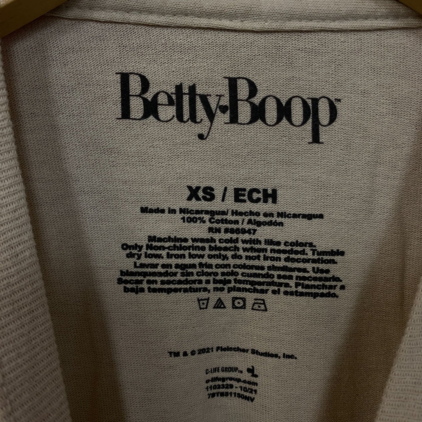 Betty Boop Retro Cartoon Long Sleeve T-Shirt Extra Small