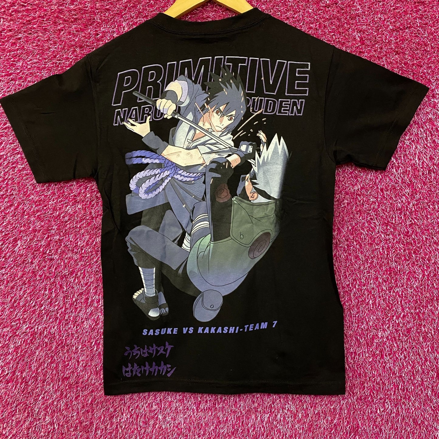 Primitive x Naruto Shippuden Sasuke vs. Kakashi - Team 7 T-Shirt Small