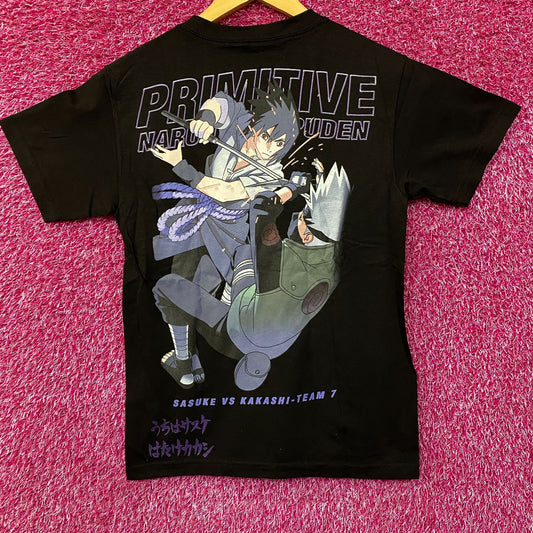 Primitive x Naruto Shippuden Sasuke vs. Kakashi - Team 7 T-Shirt Small