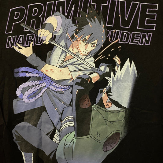 Primitive x Naruto Shippuden Sasuke vs. Kakashi - Team 7 T-Shirt Small