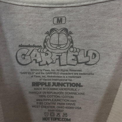 Garfield Trick Or Treat Cartoon Graphic T-Shirt Medium