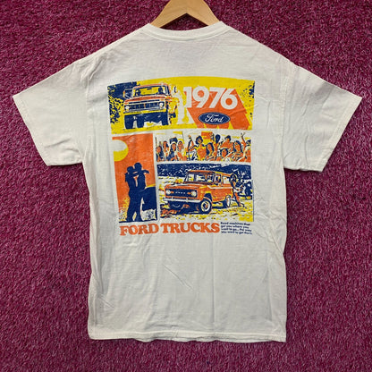 Junk Food Ford Pickups Trucks 1976 Graphic T-Shirt Small