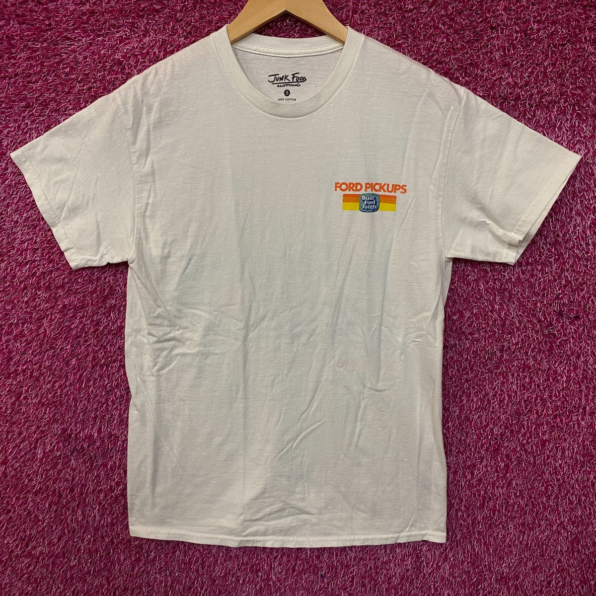 Junk Food Ford Pickups Trucks 1976 Graphic T-Shirt Small