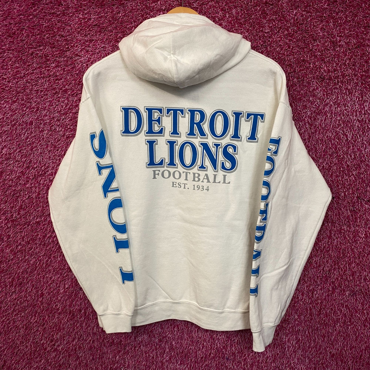 Junk Food Clothing Detroit Lions White Hoodie Small