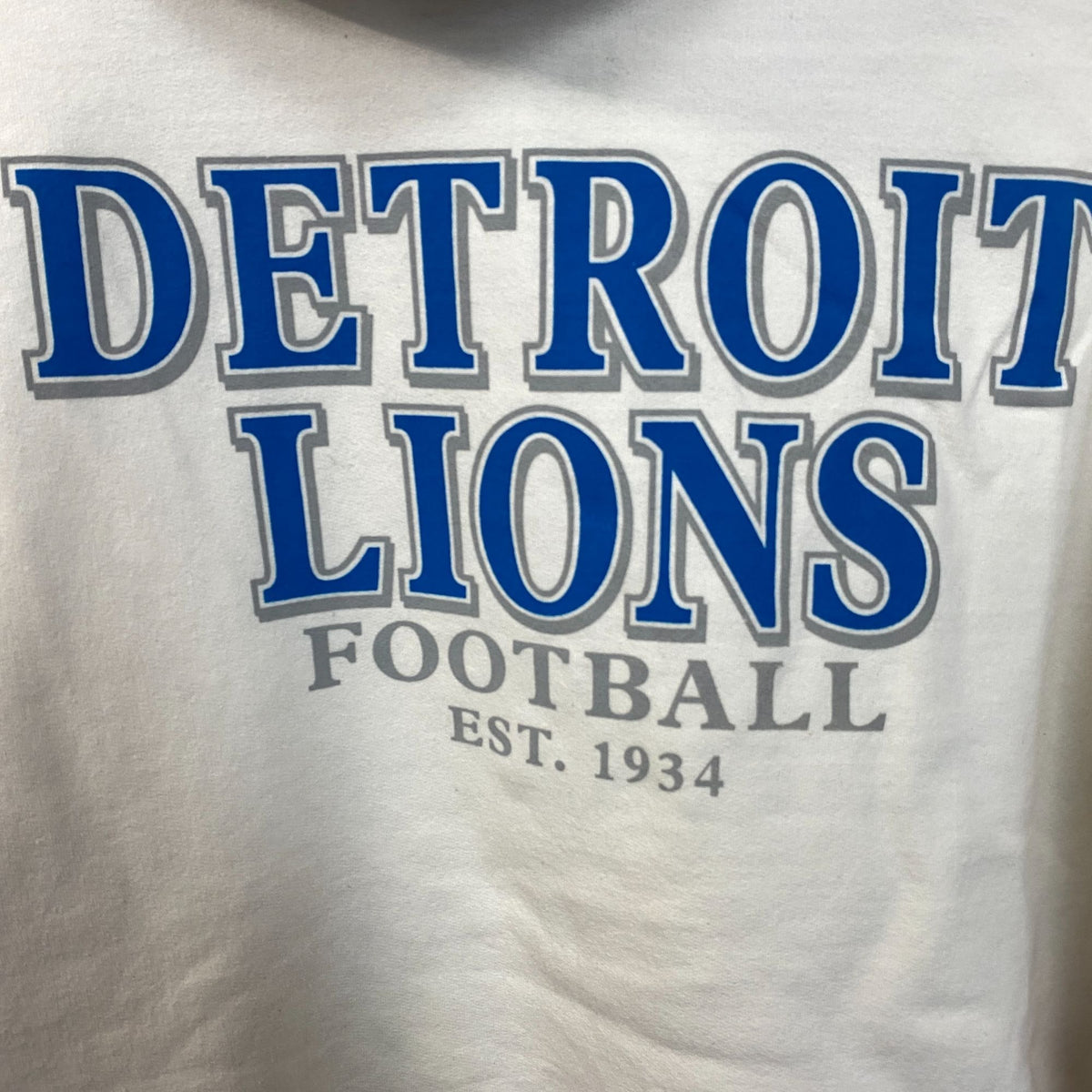 Junk Food Clothing Detroit Lions White Hoodie Small