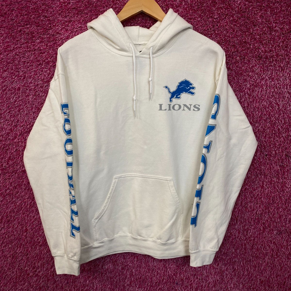 Junk Food Clothing Detroit Lions White Hoodie Small