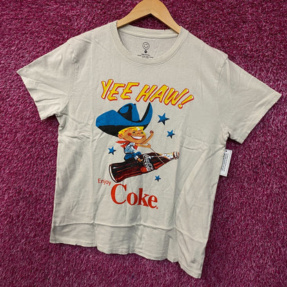 Coca-Cola Cowboy Yee Haw Retro Graphic T-Shirt Medium