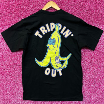 Neff Trippin Out Bannana T-shirt size medium