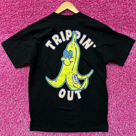 Neff Trippin Out Bannana T-shirt size medium