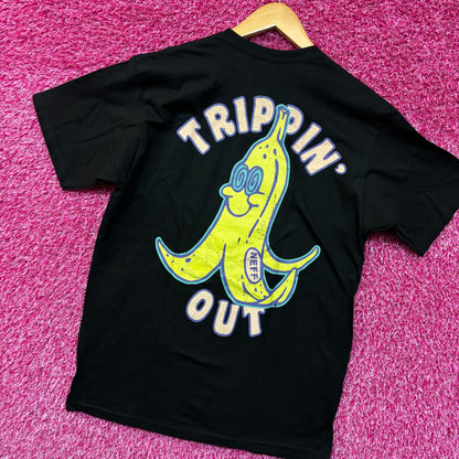 Neff Trippin Out Bannana T-shirt size medium